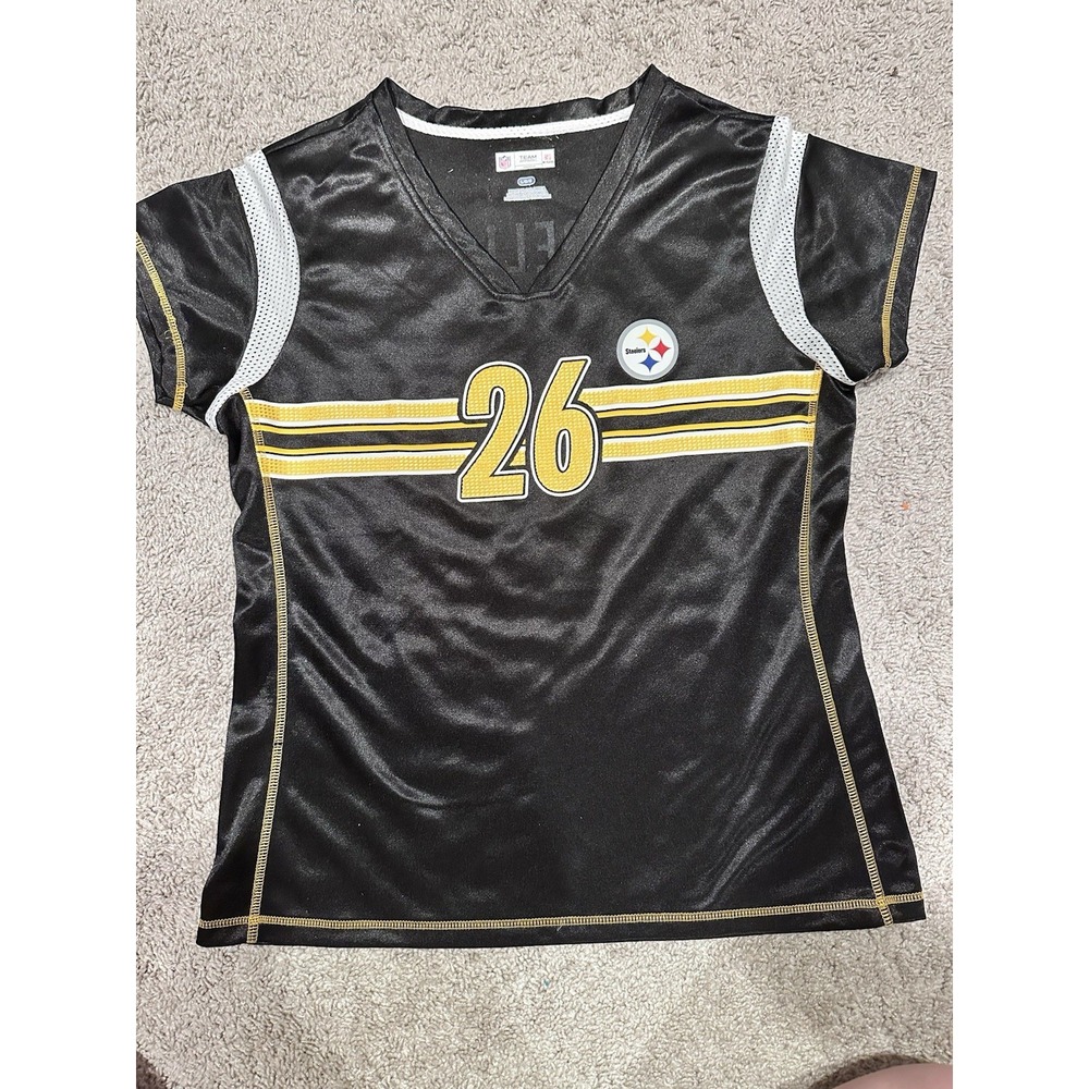 PITTSBURGH STEELERS Le'veon Bell #26 JERSEY‎ TEE NFL Team Apparel WOMEN Large